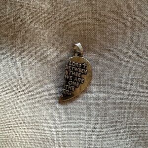 Watch Over Thee Prayer James Avery Sterling Silver Charm Right Side Only